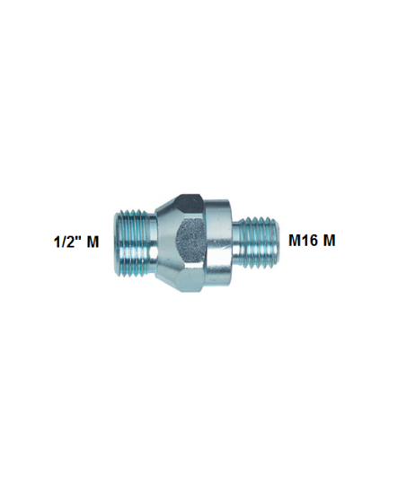 Immagine di ADATTATORE PER CAROTATRICE DA 1/2 M A M16 M FORATO DIAMETRO 8