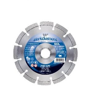 Immagine di DISCO DIAMANTATO SCL D 150 FORO 22,23 WORKDIAMOND PER SCANALATORE