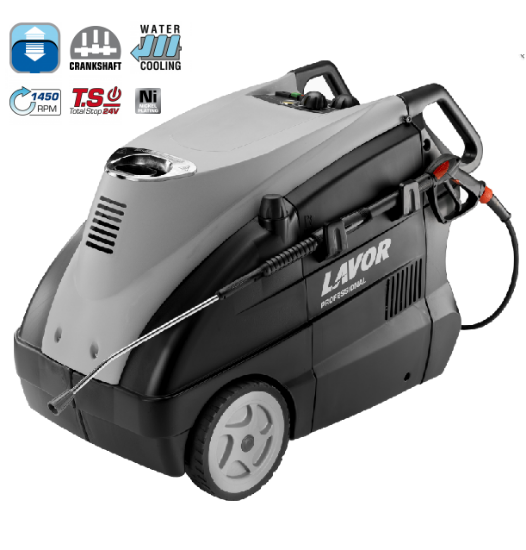 Immagine di IDROPULITRICE PROFESSIONALE HTR 2015 LP BAR 200 WATT 7300 VOLT 380 AD ACQUA CALDA LAVOR WASH