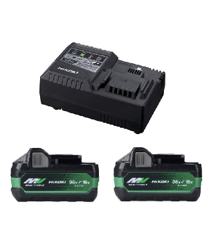 Immagine di POWER KIT MULTI VOLT CON 2 BATTERIE BSL36B18X + CARICABATTERIA UC18YSL3 HIKOKI HITACHI