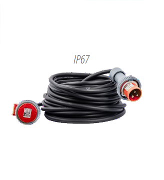 Immagine di PROLUNGA ELETTRICA 10 METRI 380 VOLT CAVO 4X2,5 mm ROSSA