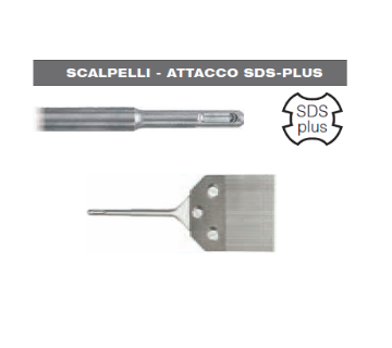 Immagine di SCALPELLO SPATOLA SCROSTATORE 100 x 250 CON ATTACCO SDS PLUS HIKOKI HITACHI