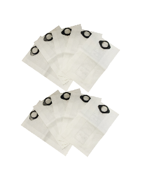 Immagine di SACCO FILTRO RACCOGLITORE IN MICROFIBRA PER ASPIRAPOLVERE ASPIRALIQUIDI WHISPER SILENT LAVOR KIT 10 PZ