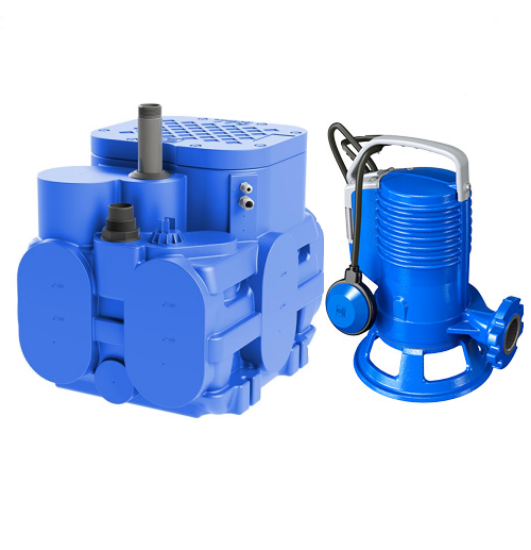 Immagine di ELETTROPOMPA TRITURATRICE GR BLUEPRO 100 KW 0,74 VOLT 220 CON VASCA BLUEBOX 60 LITRI ZENIT