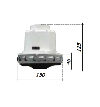 Immagine di MOTORE PER ASPIRAPOLVERE ASPIRALIQUIDI WATT 1200 VOLT 220 TIPO E LAVOR FASA