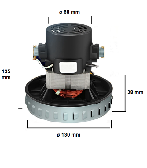 Immagine di MOTORE PER ASPIRAPOLVERE WATT 1400 MOD 3370 ANNOVI REVERBERI