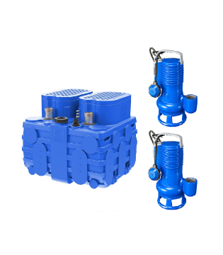 Immagine di ELETTROPOMPA SOMMERSA VORTEX DG BLUEPRO 150 KW 1,1 VOLT 220 x 2 CON VASCA BLUEBOX 500 LITRI ZENIT