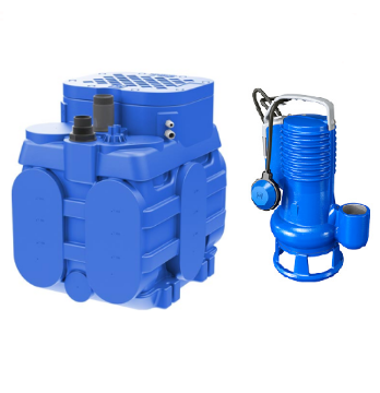 Immagine di ELETTROPOMPA SOMMERSA DG BLUEPRO 75 HP 0,75 VOLT 220 CON VASCA BLUEBOX 90 LITRI ZENIT