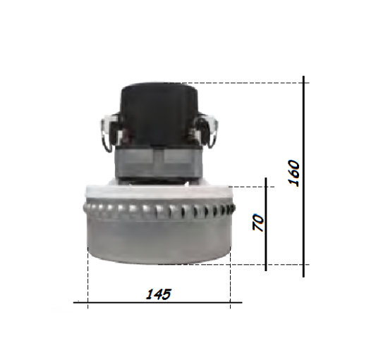 Immagine di MOTORE PER ASPIRAPOLVERE ASPIRALIQUIDI BISTADIO WATT 1200 VOLT 220 LAVOR ZEUS APOLLO SP150F GNX32 SMX-R80 COMET CVC 150XH