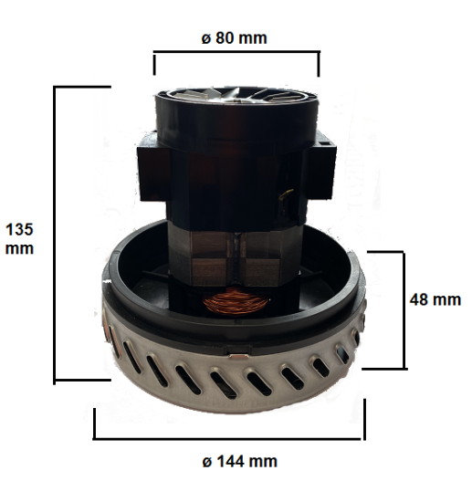 Immagine di MOTORE PER ASPIRAPOLVERE WATT 1250 MOD 3930 3950 3970 WD 70/2 WD 70/3 ANNOVI REVERBERI