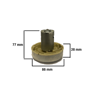 Immagine di MOTORE PER ASPIRAPOLVERE E12B AR12B VOLT 18 A BATTERIA ANNOVI REVERBERI