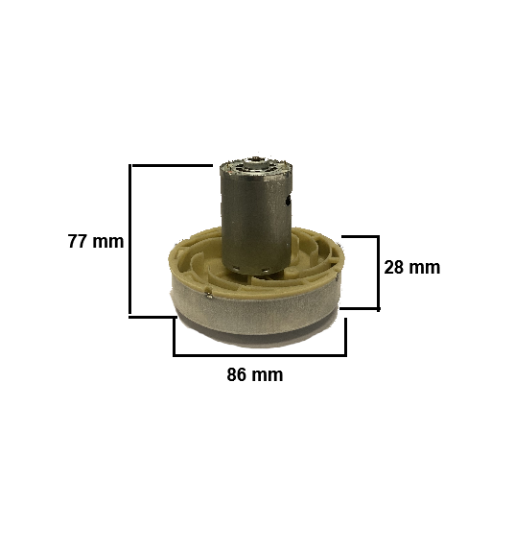 Immagine di MOTORE PER ASPIRAPOLVERE E12B AR12B VOLT 18 A BATTERIA ANNOVI REVERBERI