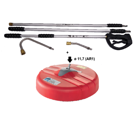 Immagine di PISTOLA LANCIA TELESCOPICA ALLUNGABILE FINO A 2,7 METRI CON PATIO LAVA PANNELLI SOLARI FOTOVOLTAICI PER IDROPULITRICE