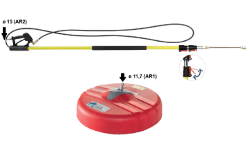 Immagine di PISTOLA LANCIA TELESCOPICA ALLUNGABILE FINO A 5 METRI PATIO LAVA PANNELLI SOLARI FOTOVOLTAICI PER IDROPULITRICE