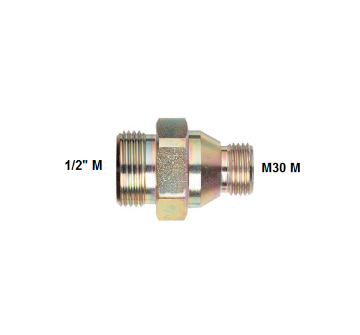 Immagine di ADATTATORE PER FORETTO DIAMANTATO DA 1/2 M A M30 M FORATO DIAMETRO 9