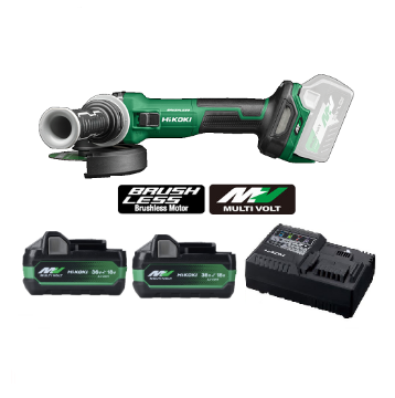 Immagine di SMERIGLIATRICE A BATTERIA G1813DVE D 125 MULTI VOLT BRUSHLESS HIKOKI IN VALIGIA