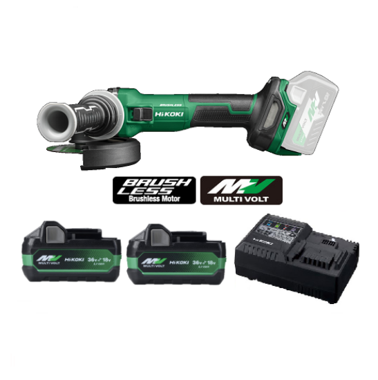 Immagine di SMERIGLIATRICE A BATTERIA G1813DVE D 125 MULTI VOLT BRUSHLESS HIKOKI IN VALIGIA