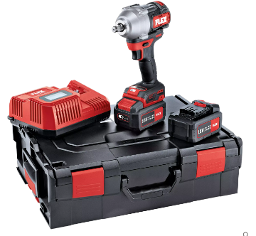 Immagine di AVVITATORE A IMPULSI A BATTERIA IW 1/2 750 18.0-E/5.0 SET Nm 750 VOLT 18 Ah 5,0 BRUSHLESS FLEX