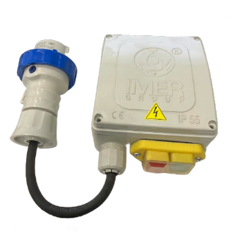 Immagine di QUADRO ELETTRICO INTERRUTTORE SALVAMOTORE IMER PER BETONIERA MINIBETA RIOBETA ROLLBETA VOLT 220 MONOFASE