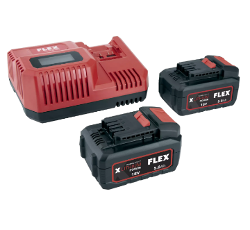 Immagine di KIT P-SET 55 R FLEX 2 BATTERIE AP 18/5.0 VOLT 18 Ah 5,0 + CARICABATTERIE CA 12/18
