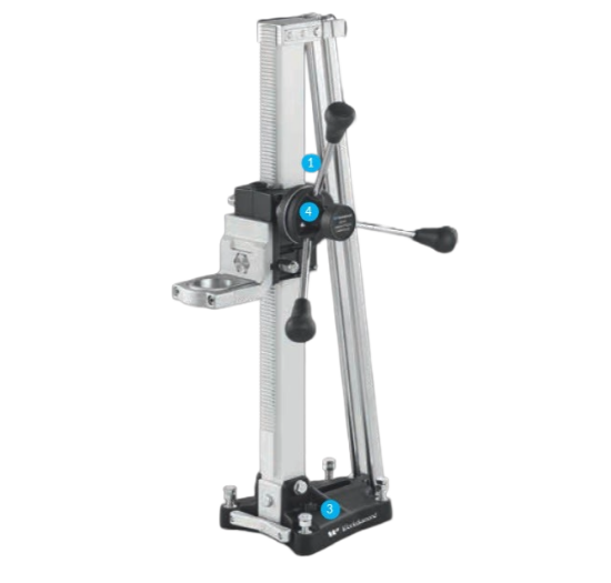 Immagine di SUPPORTO PER CAROTATORE CON COLLARE DIAMETRO 60 MM PER CORONE FINO A DIAMETRO 250 mm